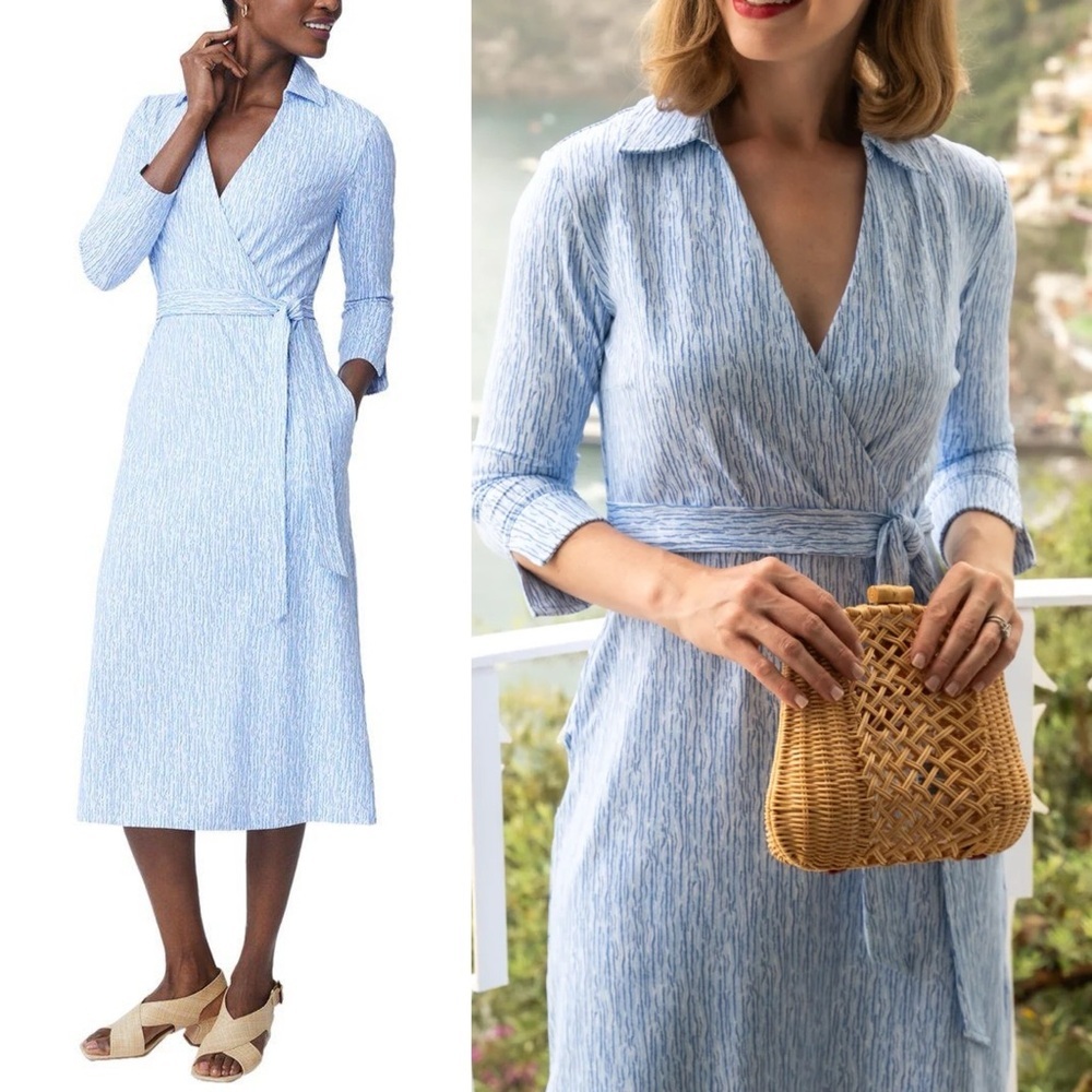 J.McLaughlin Verte Midi dress Faux wrap